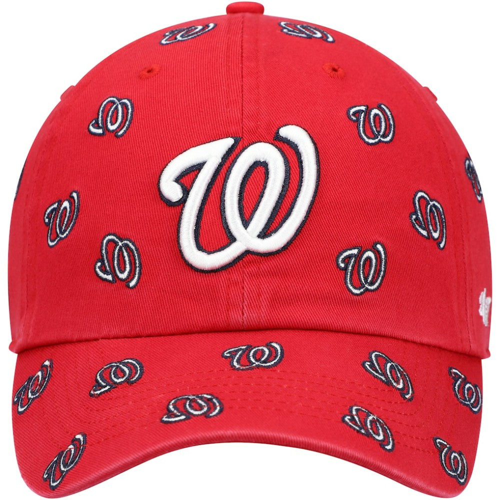 Washington Nationals '47 Women's Confetti Clean Up Adjustable Hat - Red - 47 brand Online
