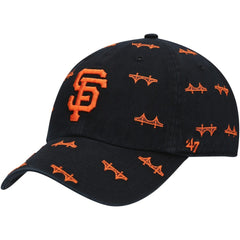 San Francisco Giants '47 Women's Confetti Clean Up Adjustable Hat - Black - 47 brand on Sale