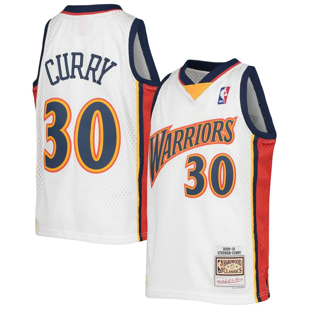 Stephen Curry Golden State Warriors Youth 2009-10 Hardwood Classics Swingman Jersey for sale White | Mitchell & Ness Lifestyle