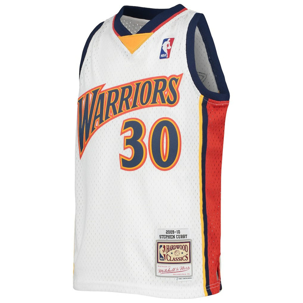 Stephen Curry Golden State Warriors Youth 2009-10 Hardwood Classics Swingman Jersey for sale White | Mitchell & Ness Lifestyle
