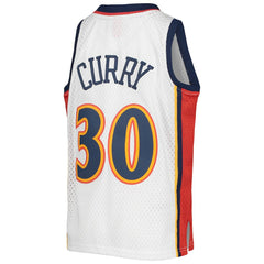 Stephen Curry Golden State Warriors Youth 2009-10 Hardwood Classics Swingman Jersey for sale White | Mitchell & Ness Lifestyle