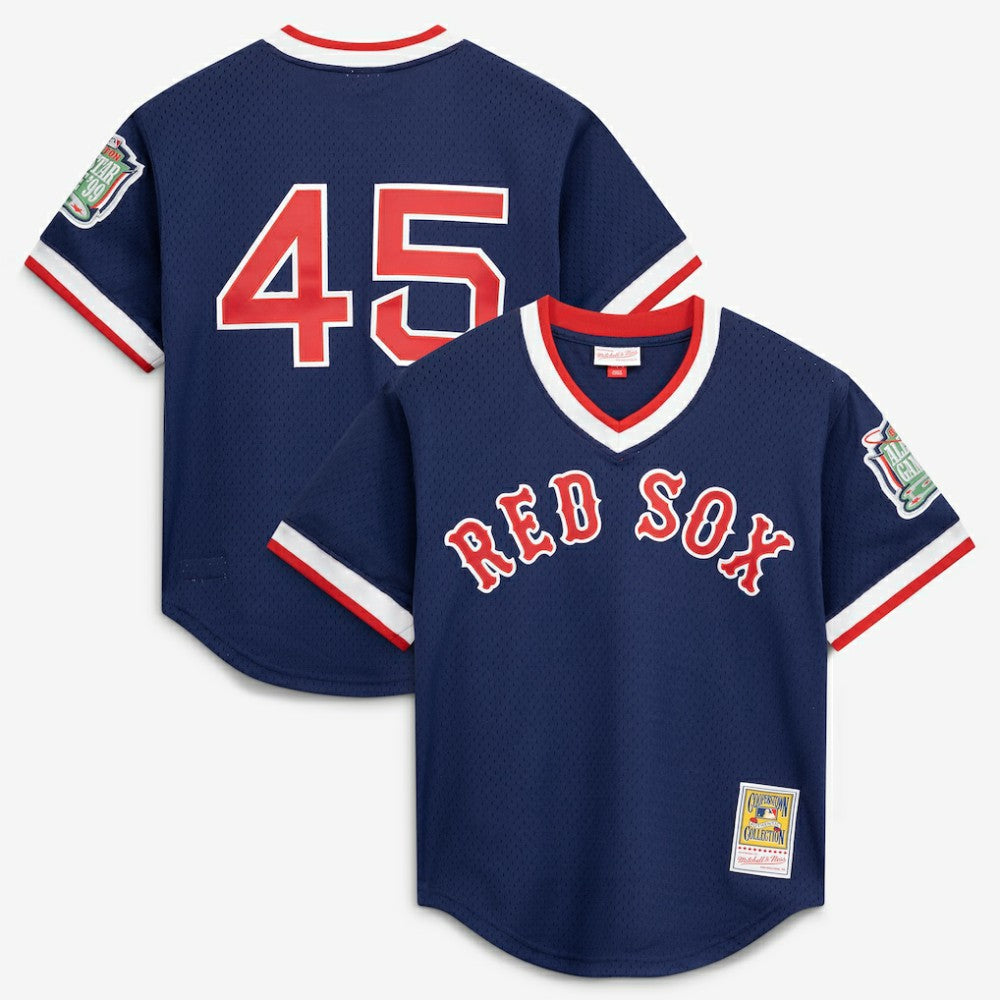 Pedro Martinez Boston Red Sox Mitchell & Ness Authentic Batting Practice Jersey - Navy - Mitchell & Ness Online