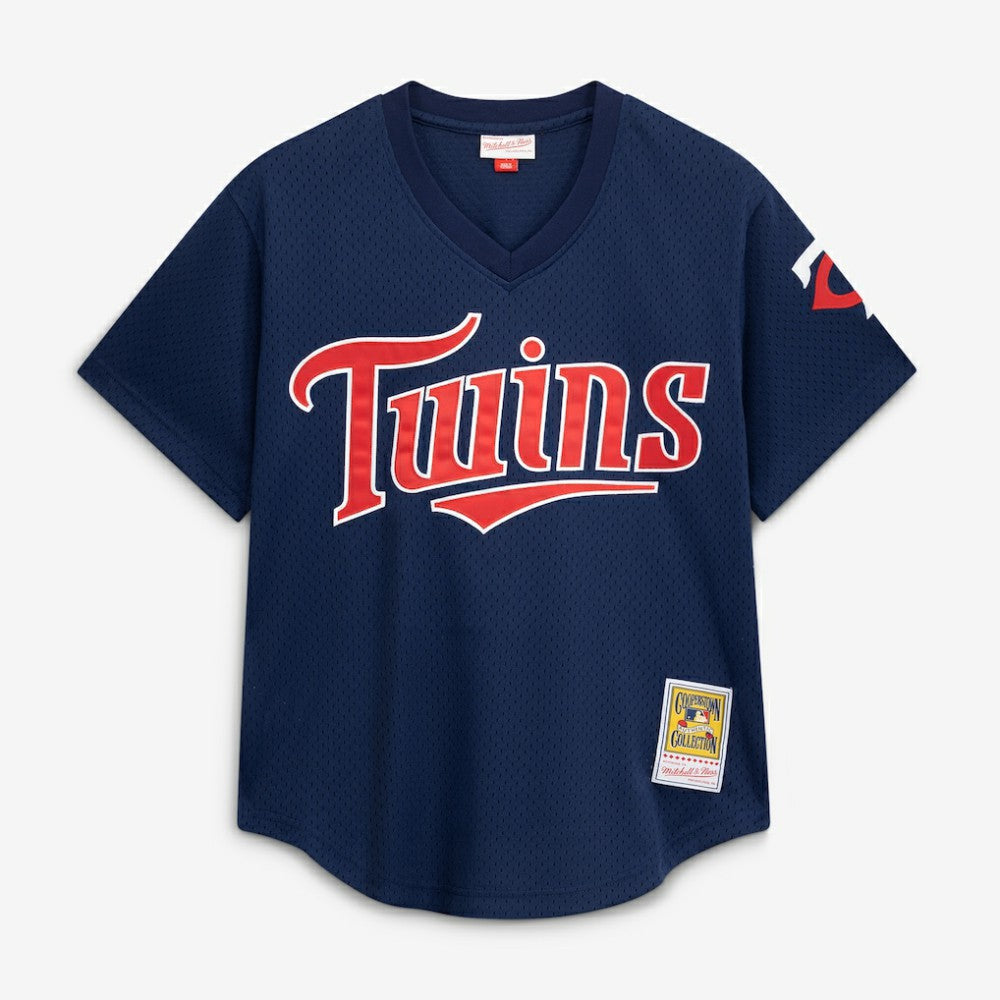 David Ortiz Minnesota Twins Mitchell & Ness 2002 Cooperstown Collection Mesh Batting Practice Jersey - Navy - Mitchell & Ness Sale