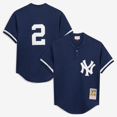 Derek Jeter New York Yankees Mitchell & Ness Authentic Batting Practice Jersey - Navy - Mitchell & Ness Discount