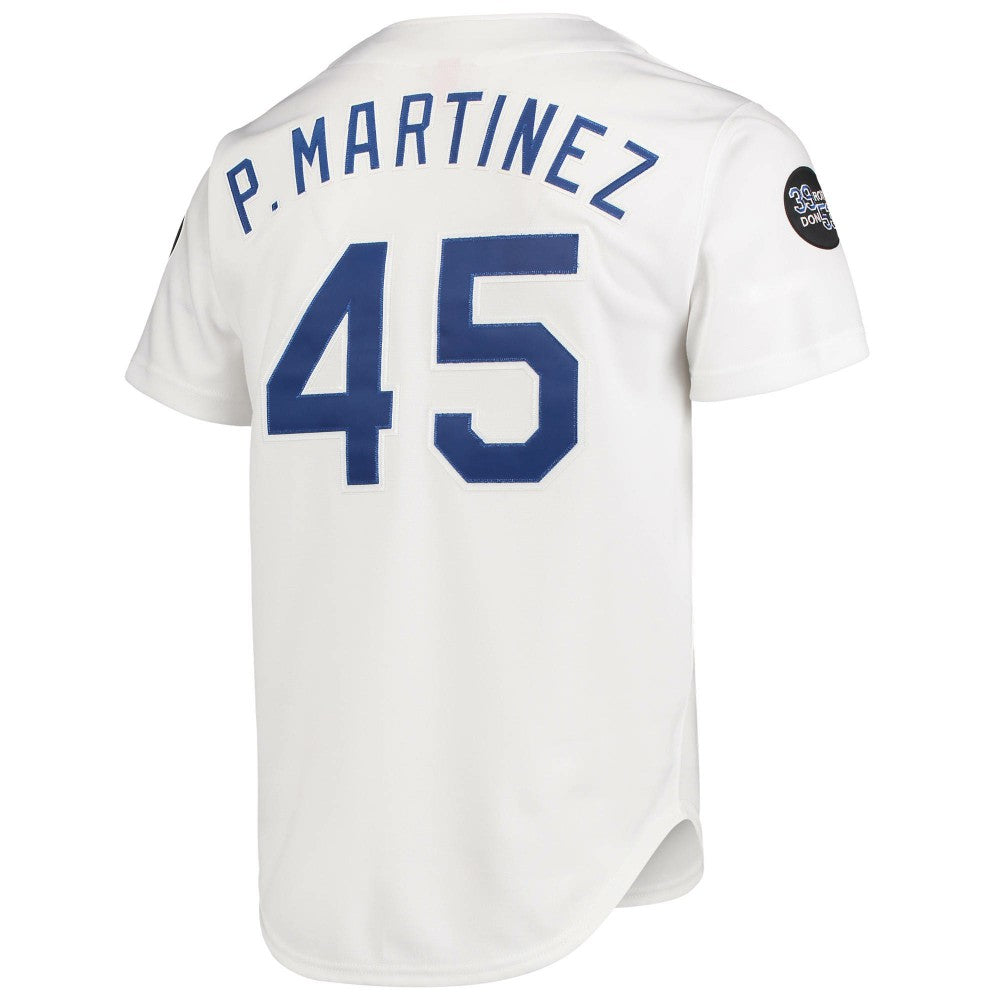 Pedro Martinez Los Angeles Dodgers Mitchell & Ness 1993 Cooperstown Collection Home Authentic Jersey - White - Mitchell & Ness Discount