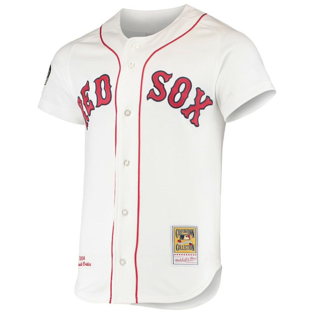 David Ortiz Boston Red Sox Mitchell & Ness 2004 Cooperstown Collection Home Authentic Jersey - White - Mitchell & Ness Sale