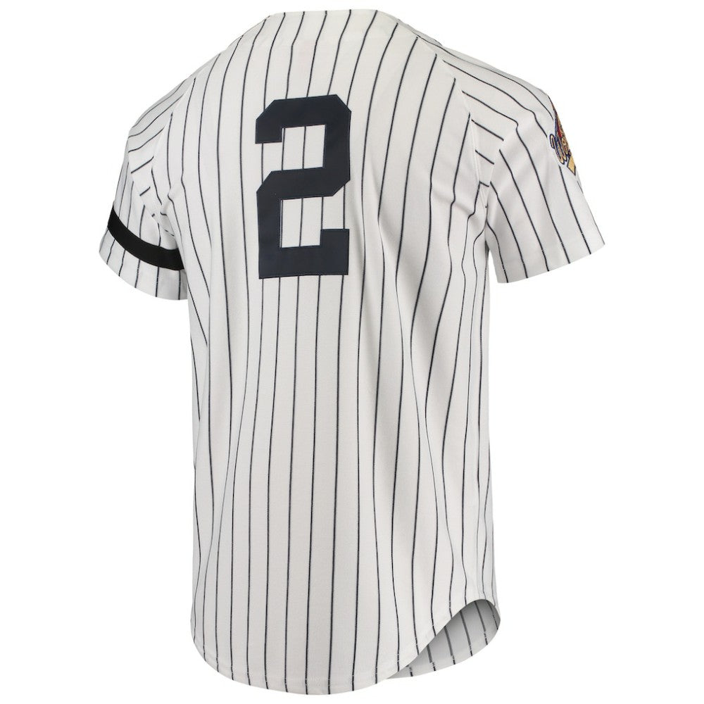 New York Yankees Mitchell & Ness Cooperstown Collection 1996 Authentic Home Jersey - White - Mitchell & Ness Discount