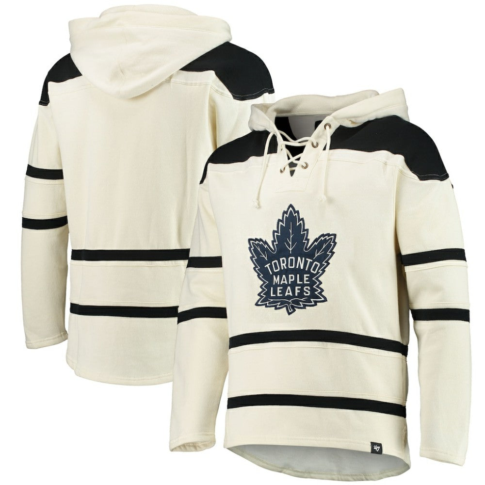 Toronto Maple Leafs '47 Superior Lacer Hoodie - Cream - NHL 4171434
