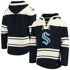 Seattle Kraken '47 Superior Lacer Hoodie - Navy - NHL 4171456