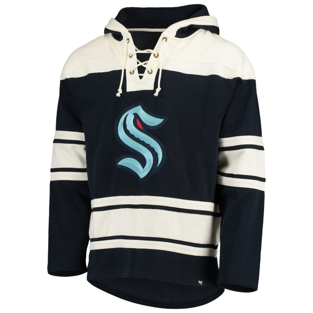 Seattle Kraken '47 Superior Lacer Hoodie - Navy - NHL 4171456