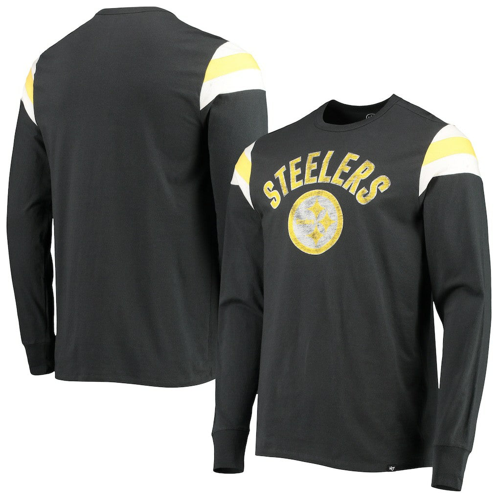 47 brand Pittsburgh Steelers '47 Franklin Rooted Long Sleeve T-Shirt Black