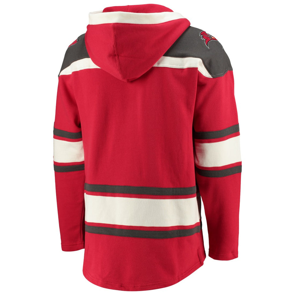 47 brand Tampa Bay Buccaneers '47 Lacer V-Neck Pullover Hoodie Red