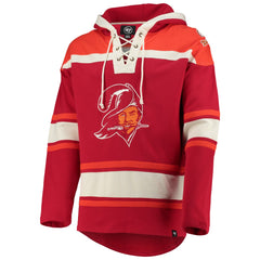 47 brand Tampa Bay Buccaneers '47 Throwback Lacer Pullover Hoodie Red