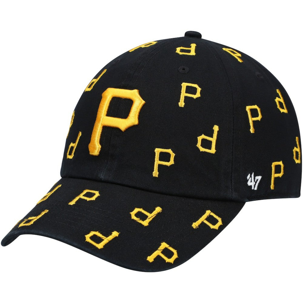 Pittsburgh Pirates '47 Women's Confetti Clean Up Adjustable Hat - Black - 47 brand Sale