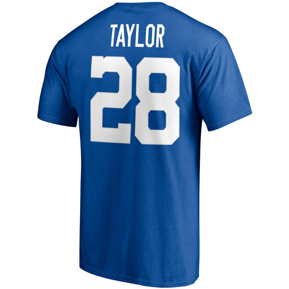Fanatics Jonathan Taylor Indianapolis Colts Player Icon Name & Number T-Shirt Royal