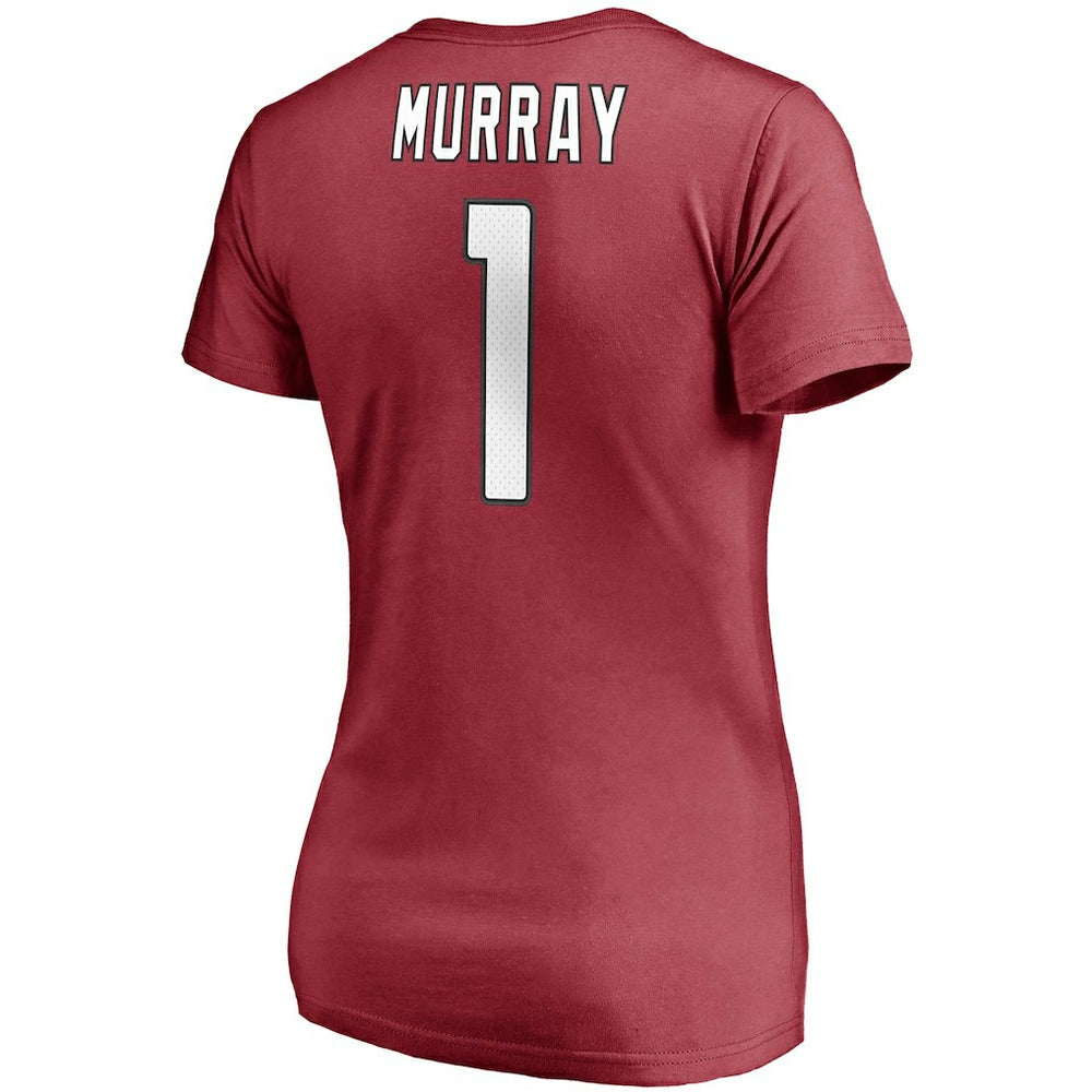 Fanatics Kyler Murray Arizona Cardinals Women's Player Icon Name & Number V-Neck T-Shirt Cardinal