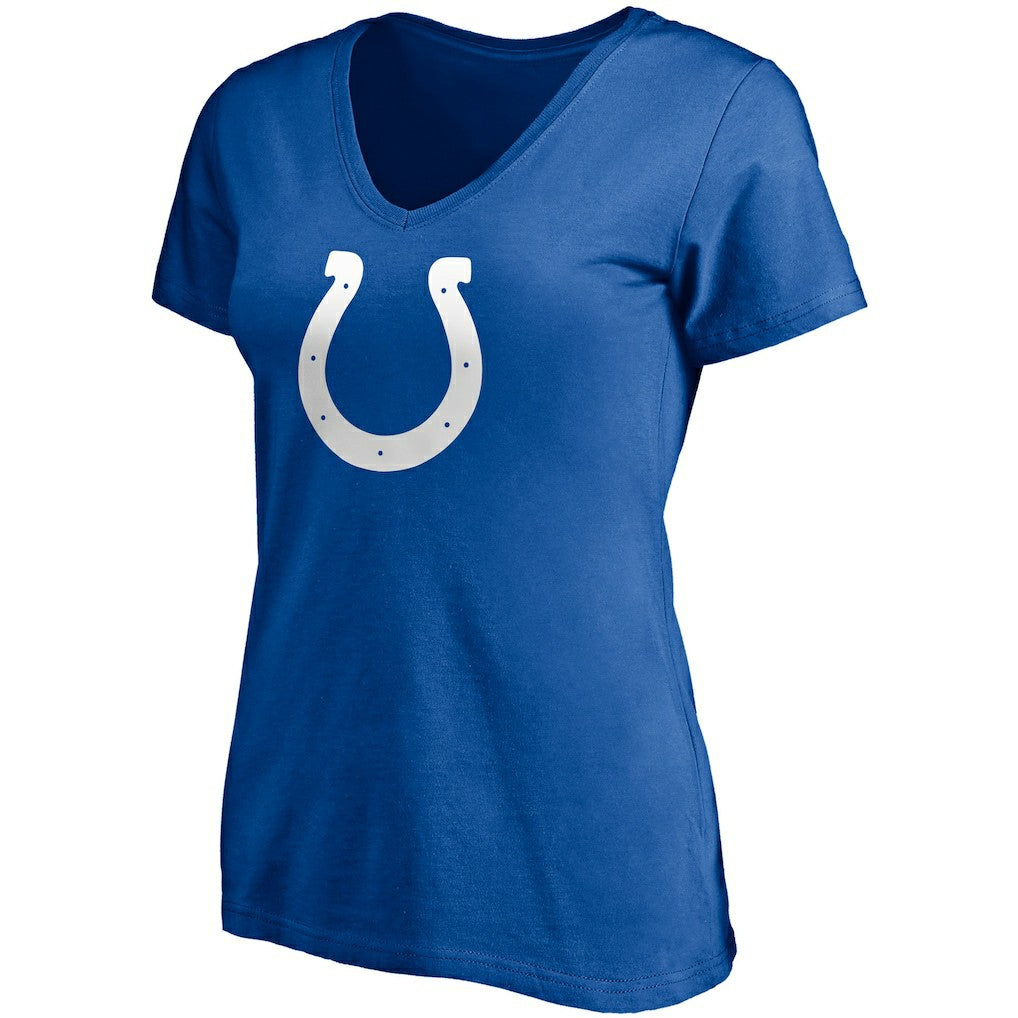 Fanatics Jonathan Taylor Indianapolis Colts Women's Player Icon Name & Number V-Neck T-Shirt Royal