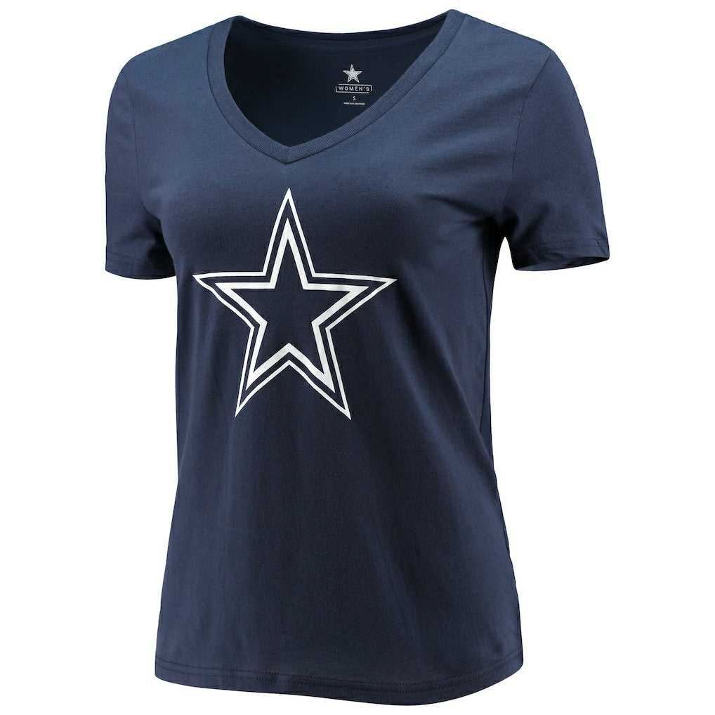 Fanatics CeeDee Lamb Dallas Cowboys Women's Player Icon Name & Number V-Neck T-Shirt Navy