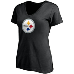 Fanatics T.J. Watt Pittsburgh Steelers Women's Player Icon Name & Number V-Neck T-Shirt Black