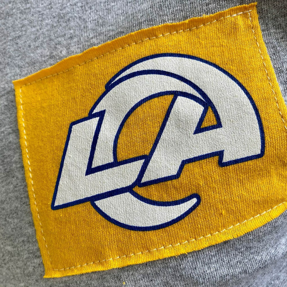 Los Angeles Rams Refried Apparel Sustainable Angle Long Sleeve T-Shirt Gray