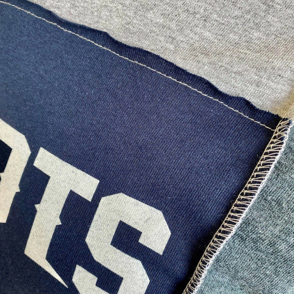 New England Patriots Refried Apparel Sustainable Split T-Shirt Heather Gray