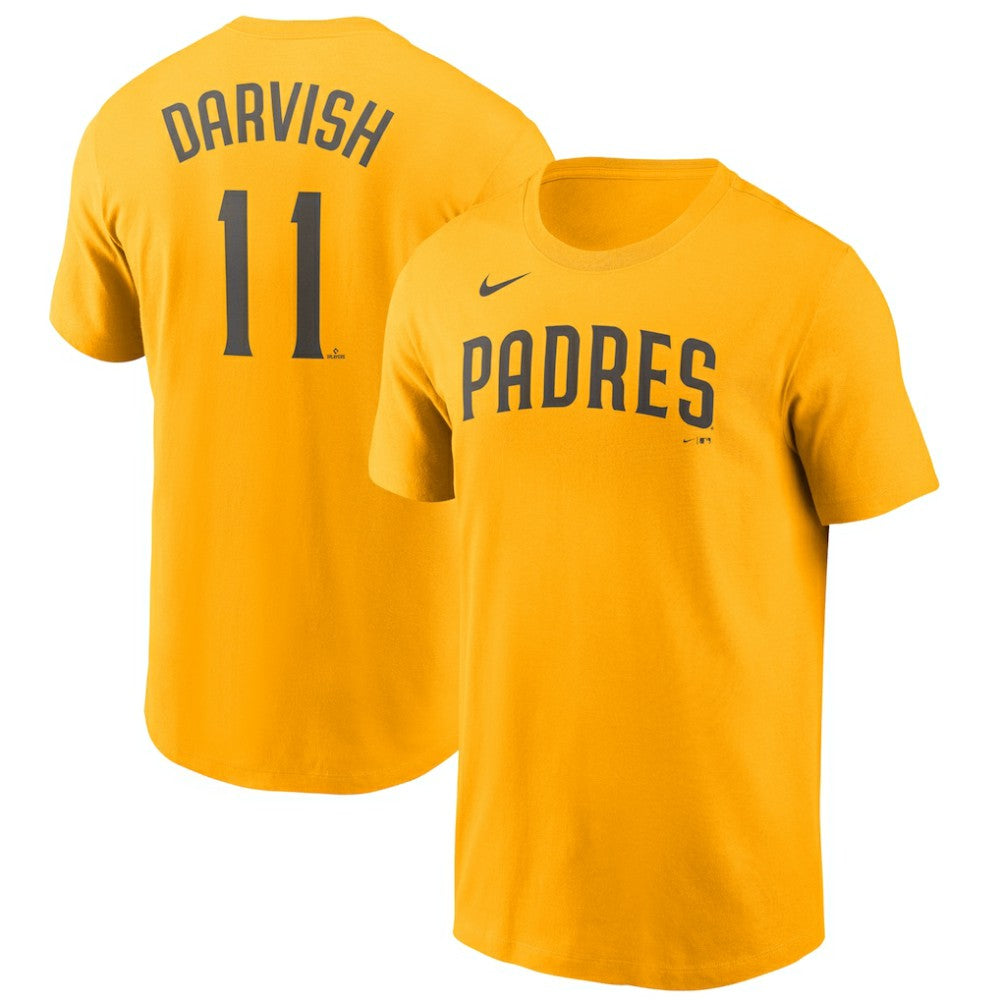 Yu Darvish San Diego Padres Nike Name & Number T-Shirt - Gold - Nike Sale