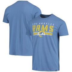 47 brand Los Angeles Rams '47 Stripe Thru Franklin T-Shirt Heathered Royal