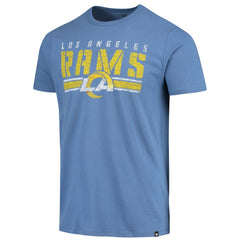 47 brand Los Angeles Rams '47 Stripe Thru Franklin T-Shirt Heathered Royal