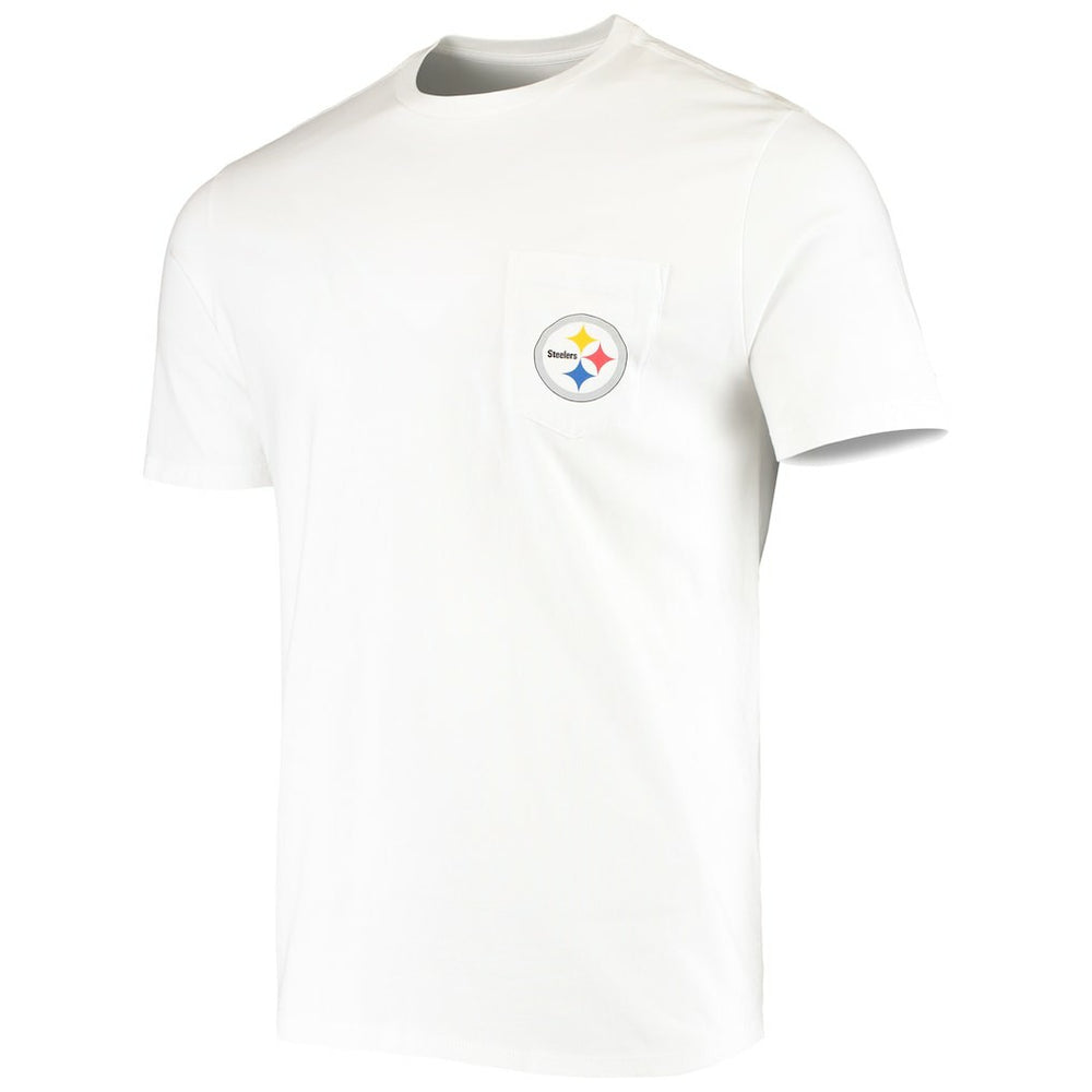 Pittsburgh Steelers Vineyard Vines Big & Tall Helmet T-Shirt White