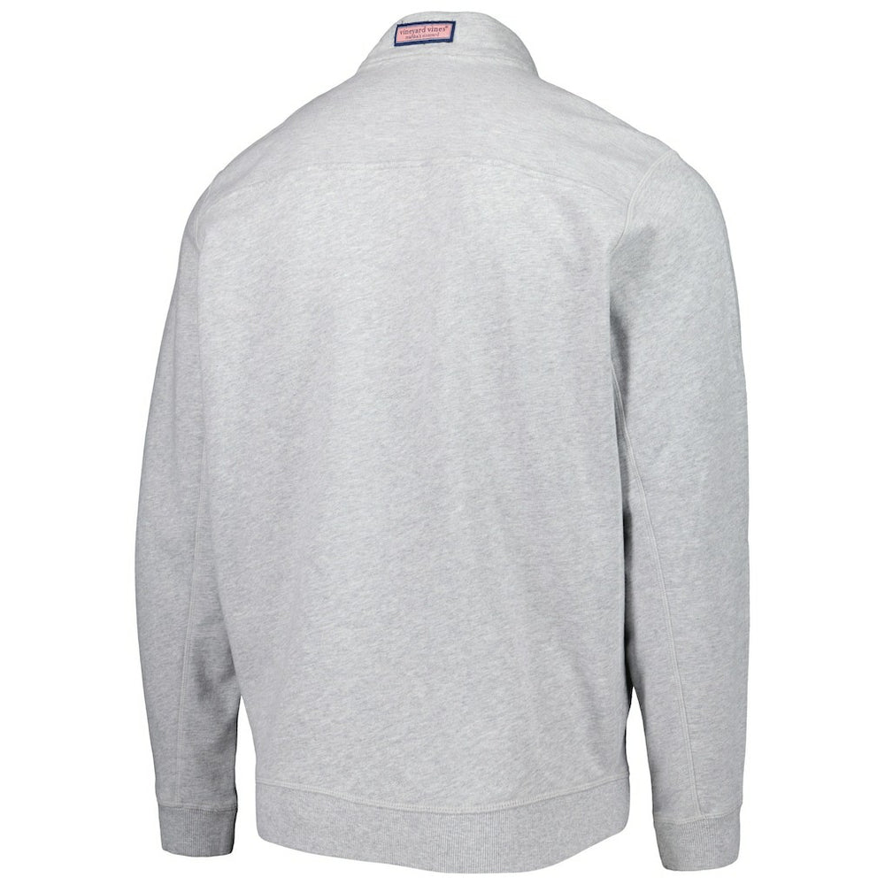 Arizona Cardinals Vineyard Vines Shep Shirt Quarter-Zip Sweatshirt Heather Gray