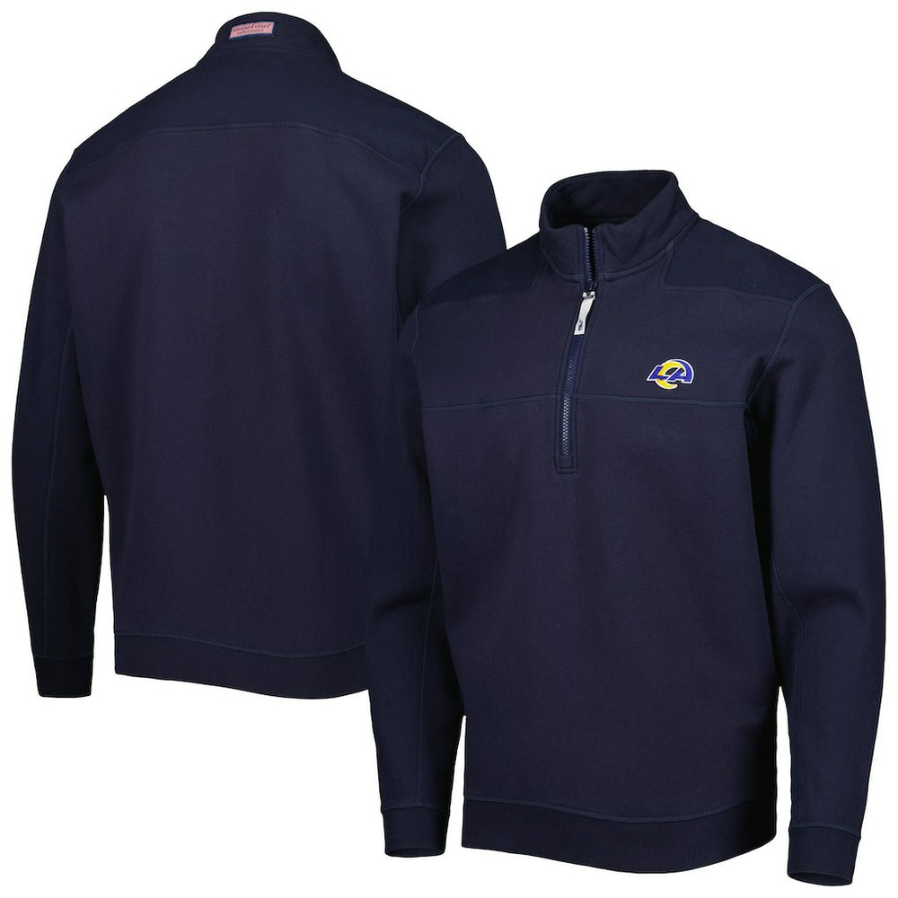 Los Angeles Rams Vineyard Vines Shep Shirt Quarter-Zip Sweatshirt Navy