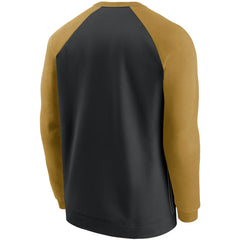 Nike New Orleans Saints Historic Raglan Performance Pullover Sweater Black/Gold