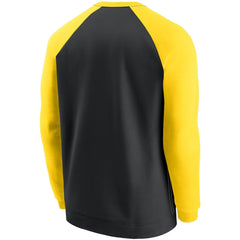 Nike Pittsburgh Steelers Historic Raglan Crew Performance Sweater Black/Gold