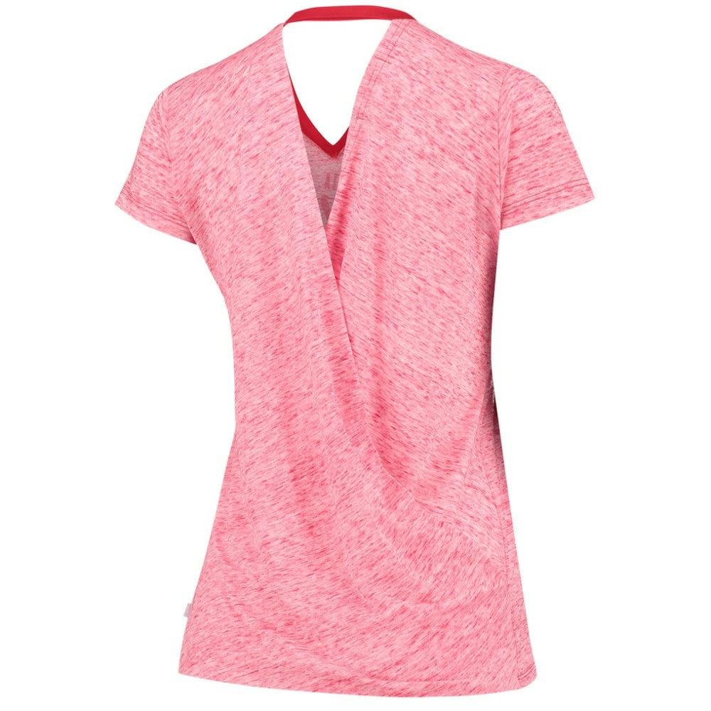 St. Louis Cardinals Touch Women's Hail Mary V-Neck Back Wrap T-Shirt - Red - MLB Sale