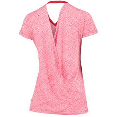 St. Louis Cardinals Touch Women's Hail Mary V-Neck Back Wrap T-Shirt - Red - MLB Sale