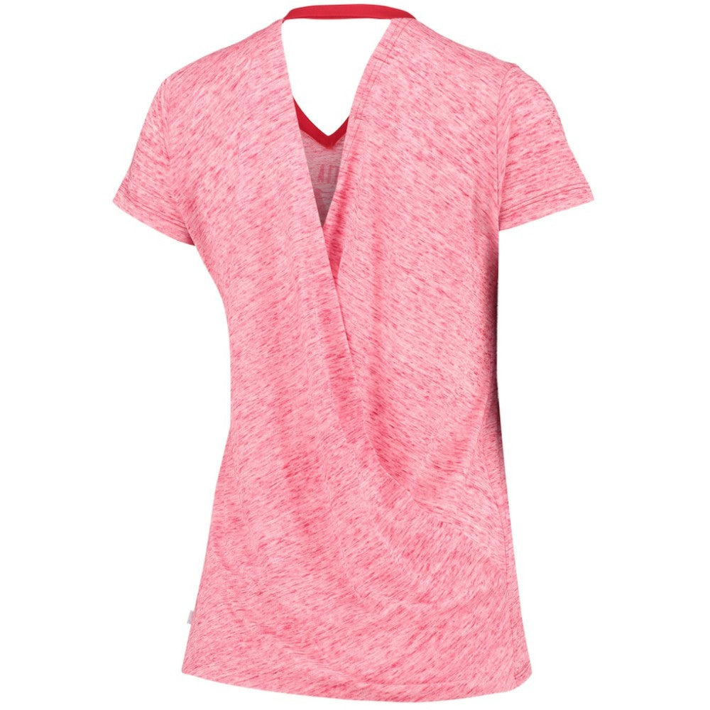 Washington Nationals Touch Women's Hail Mary V-Neck Back Wrap T-Shirt - Red - MLB Online