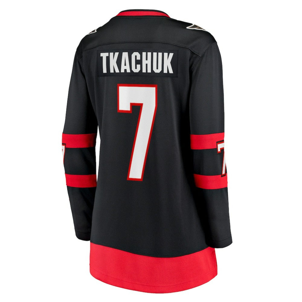 Brady Tkachuk Ottawa Senators Fanatics Women's Home Breakaway Jersey - Black - NHL 4186620
