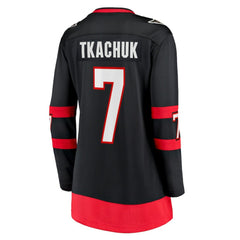 Brady Tkachuk Ottawa Senators Fanatics Women's Home Breakaway Jersey - Black - NHL 4186620