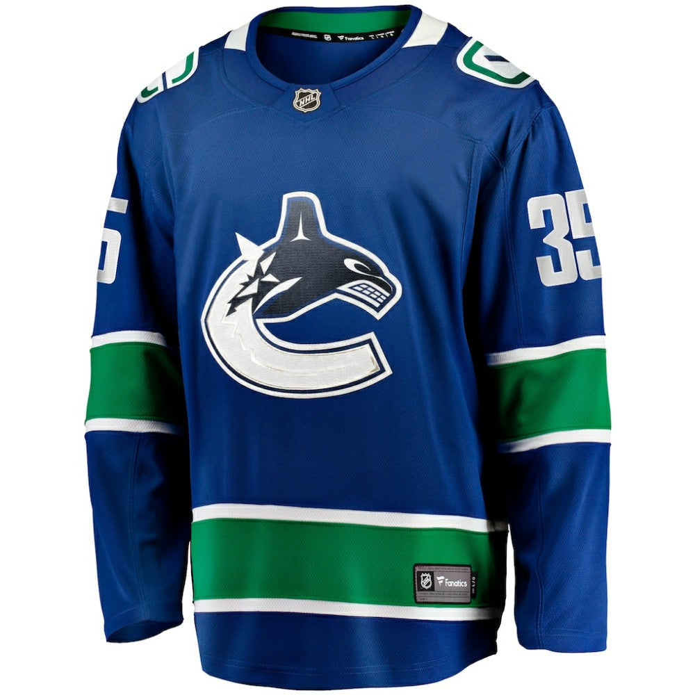 Thatcher Demko Vancouver Canucks Fanatics Home Breakaway Jersey - Blue - NHL 4187823