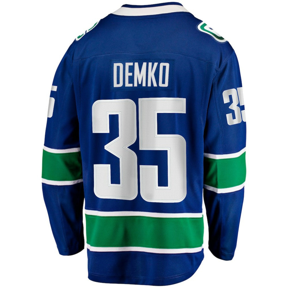 Thatcher Demko Vancouver Canucks Fanatics Home Breakaway Jersey - Blue - NHL 4187823
