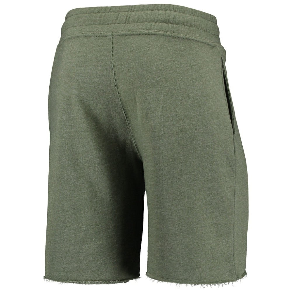 Cincinnati Reds Concepts Sport Mainstream Tri-Blend Shorts - Heathered Olive - MLB Lifestyle