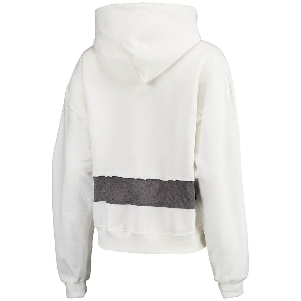 Arizona Cardinals Refried Apparel Women's Sustainable Crop Dolman Pullover Hoodie White
