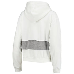 Miami Dolphins Refried Apparel Women's Sustainable Crop Dolman Pullover Hoodie White