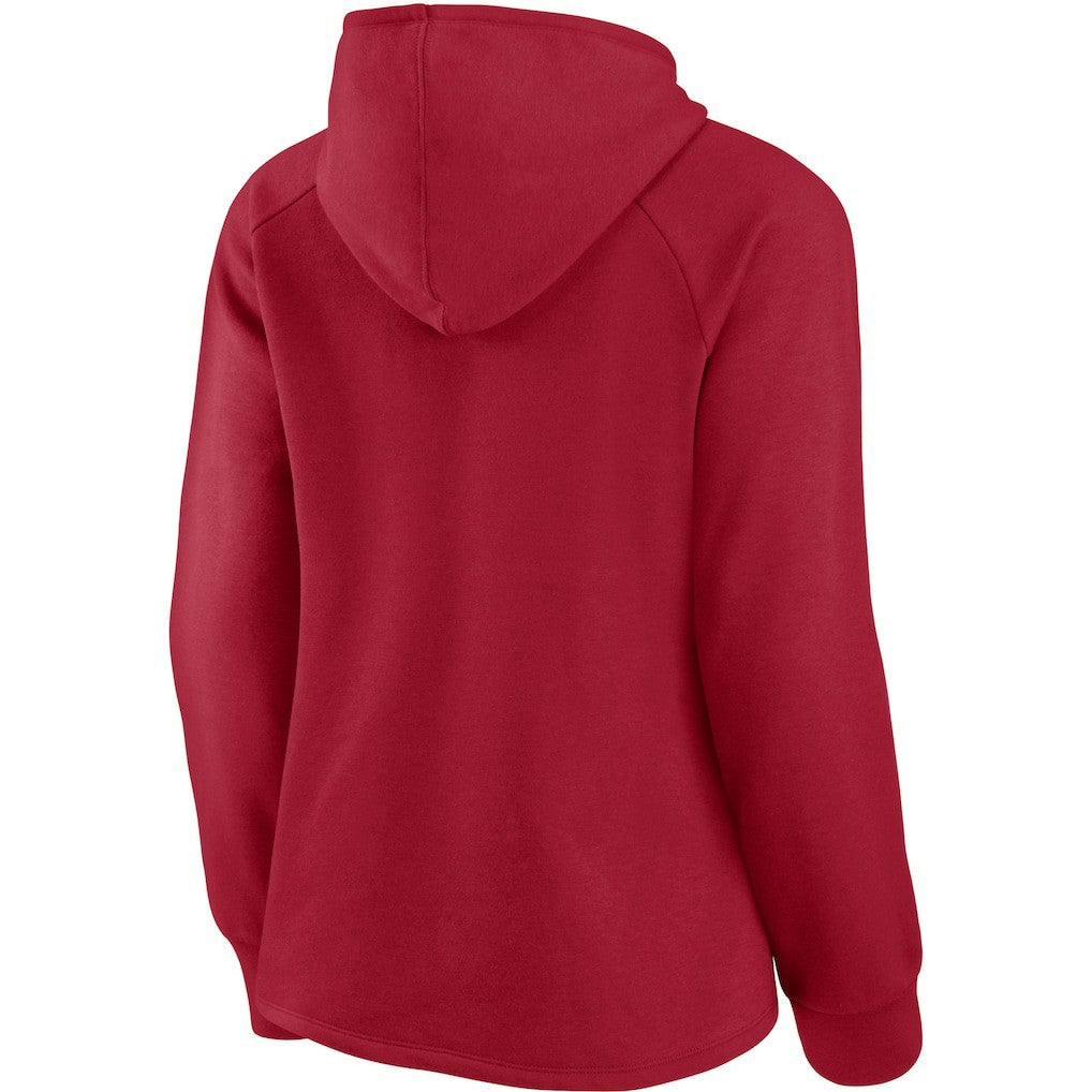 Fanatics Atlanta Falcons Women's First Contact Raglan Pullover Hoodie Red