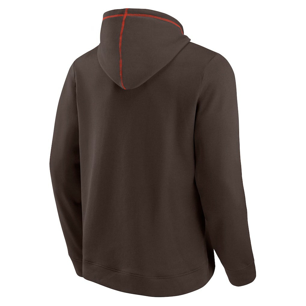 Fanatics Cleveland Browns Tiebreaker Pullover Hoodie Brown