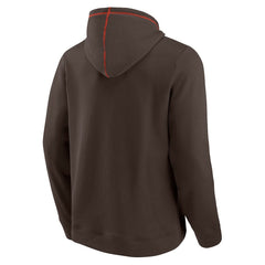 Fanatics Cleveland Browns Tiebreaker Pullover Hoodie Brown