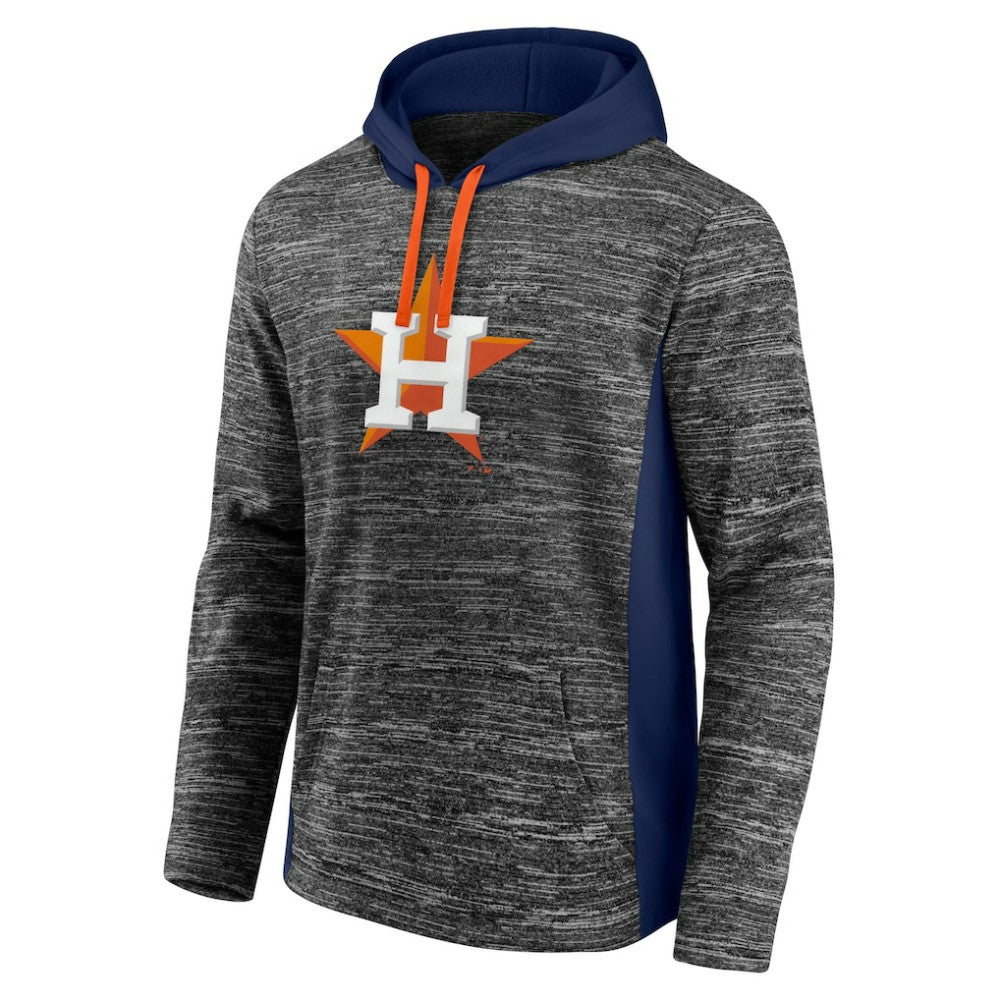 Houston Astros Fanatics Instant Replay Color Block Pullover Hoodie - Gray/Navy - Fanatics on Sale