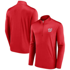 Washington Nationals Fanatics Underdog Mindset Quarter-Zip Top - Red - Fanatics Lifestyle