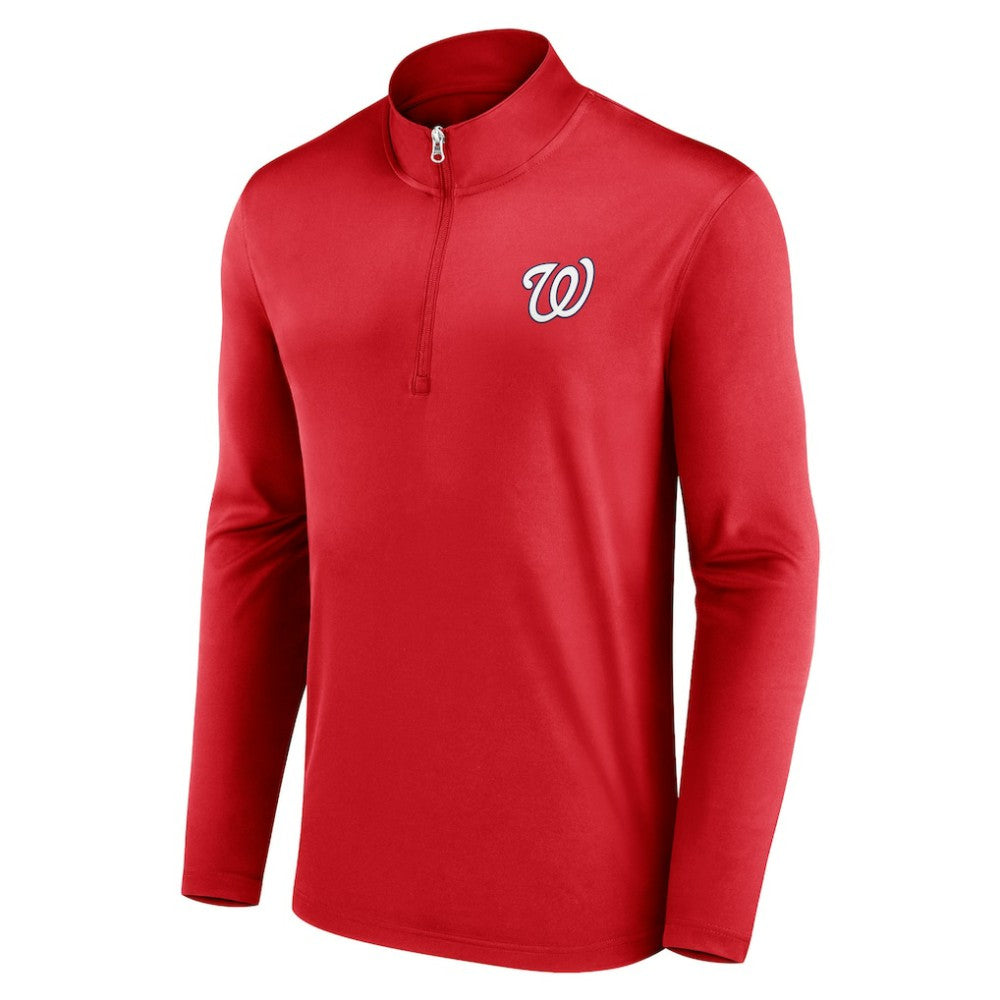 Washington Nationals Fanatics Underdog Mindset Quarter-Zip Top - Red - Fanatics Lifestyle