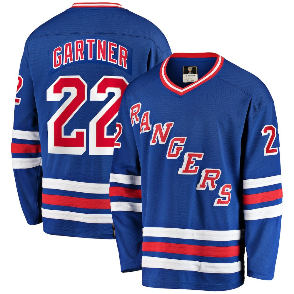 Mike Gartner New York Rangers Fanatics Premier Breakaway Retired Player Jersey - Blue - NHL 4193513
